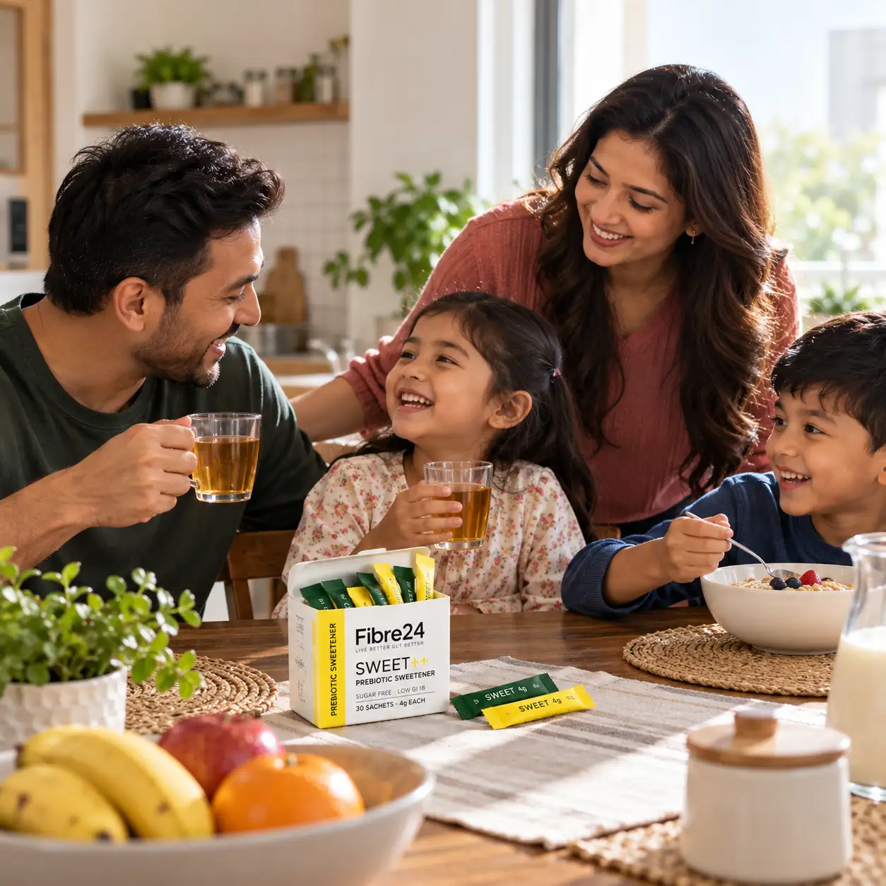 Family enjoying a healthy lifestyle